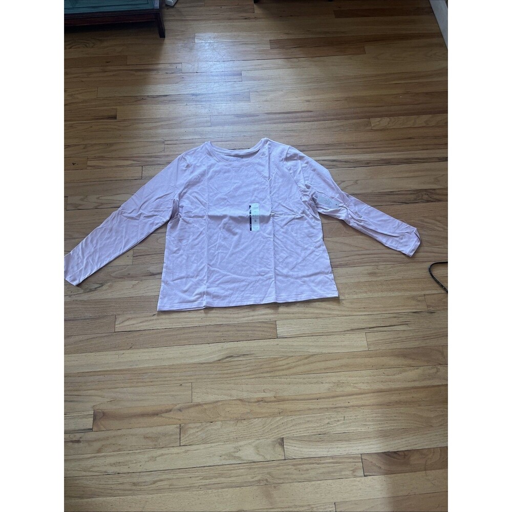 Time And Tru Women's XXL (20) Relaxed Fit Blush Long Sleeve Shirt NWT